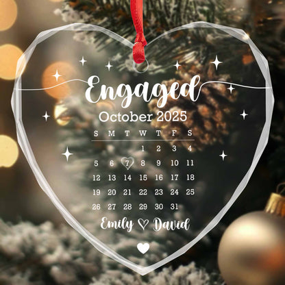 Engaged October, Calendar Heart Design