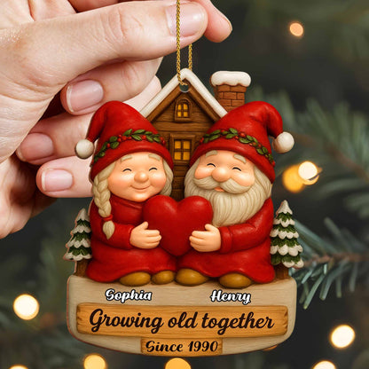 Growing Old Together With Santa Claus Figures
