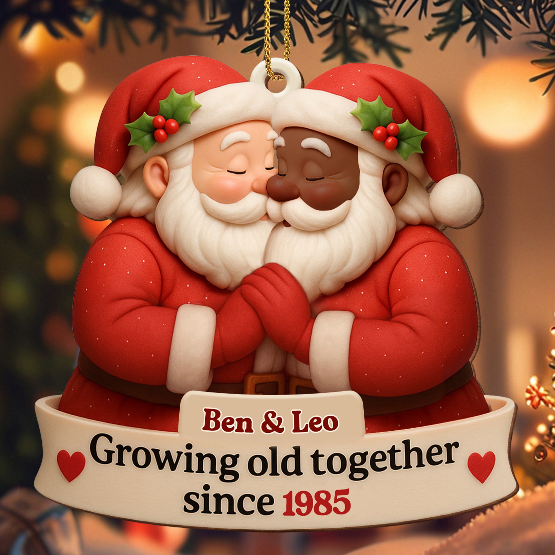 Growing Old Together, Santa Hats And Hearts