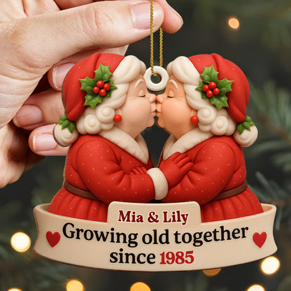 Growing Old Together, Santa Hats And Hearts
