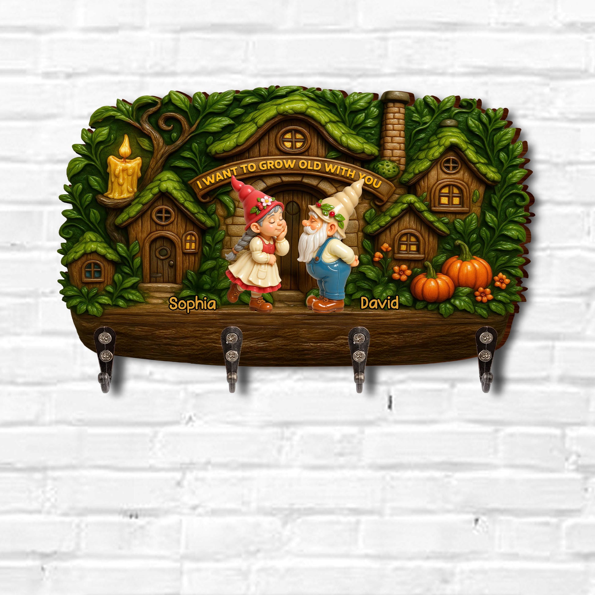 I Want To Grow Old With You, Gnomes, Pumpkins, And Trees