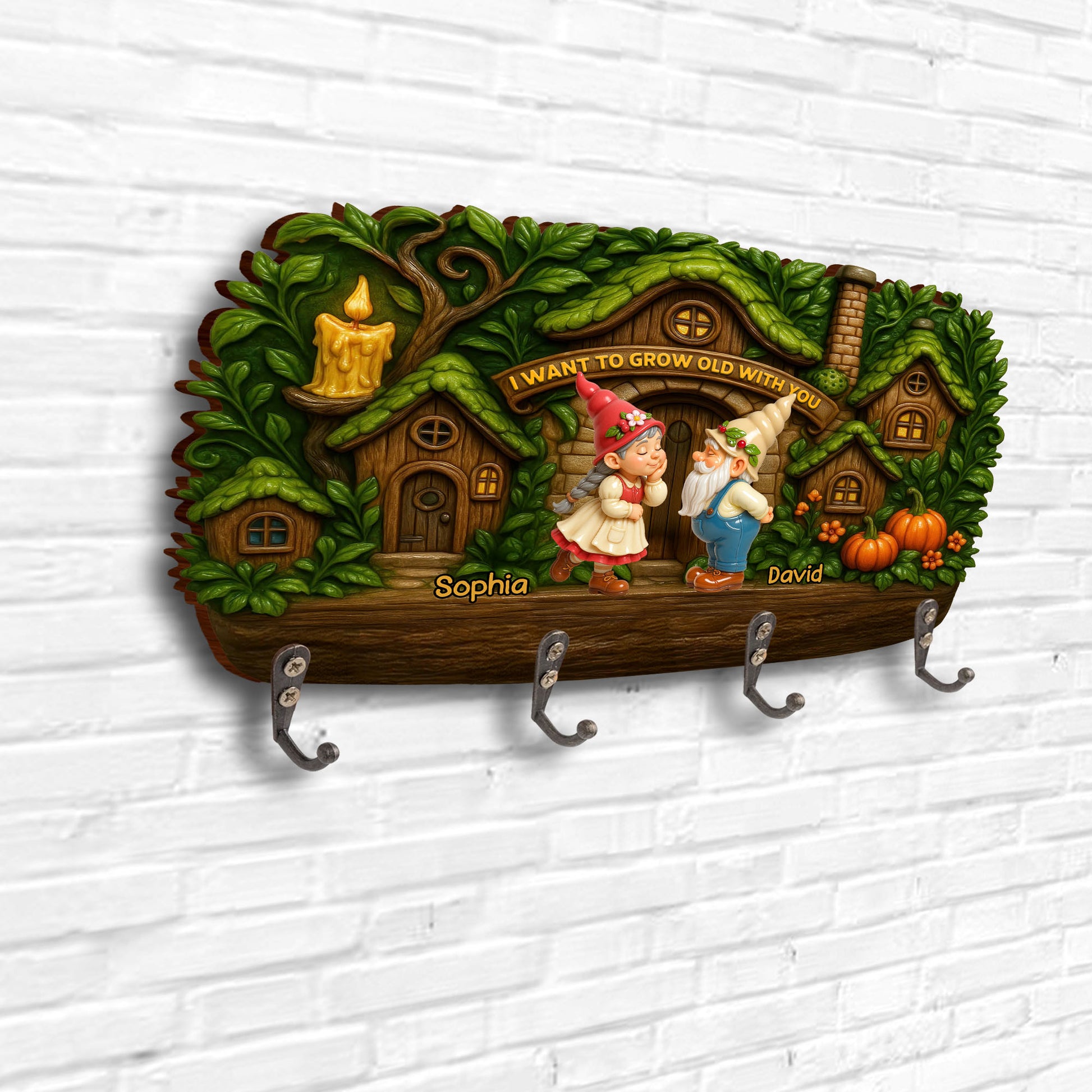 I Want To Grow Old With You, Gnomes, Pumpkins, And Trees