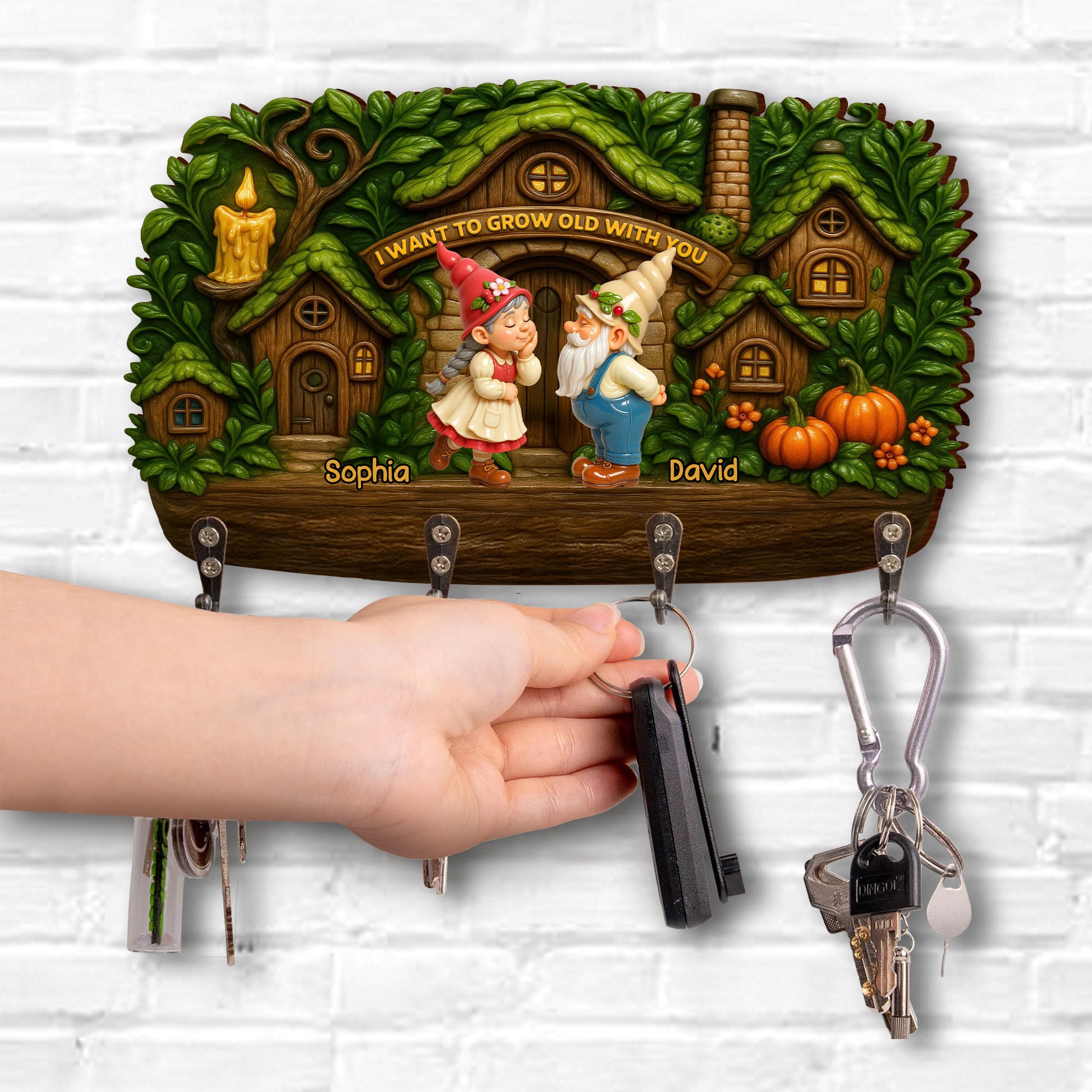 I Want To Grow Old With You, Gnomes, Pumpkins, And Trees