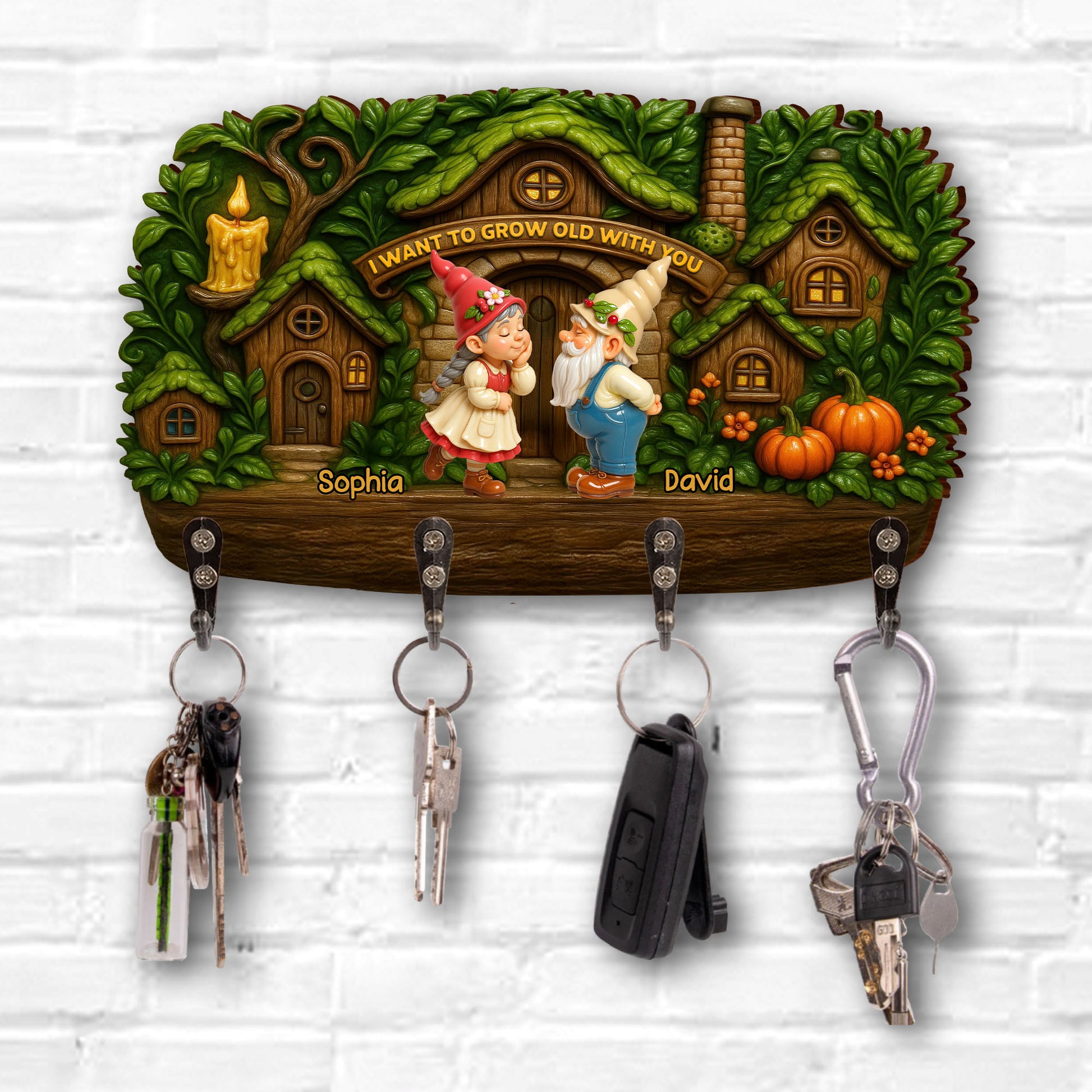 I Want To Grow Old With You, Gnomes, Pumpkins, And Trees