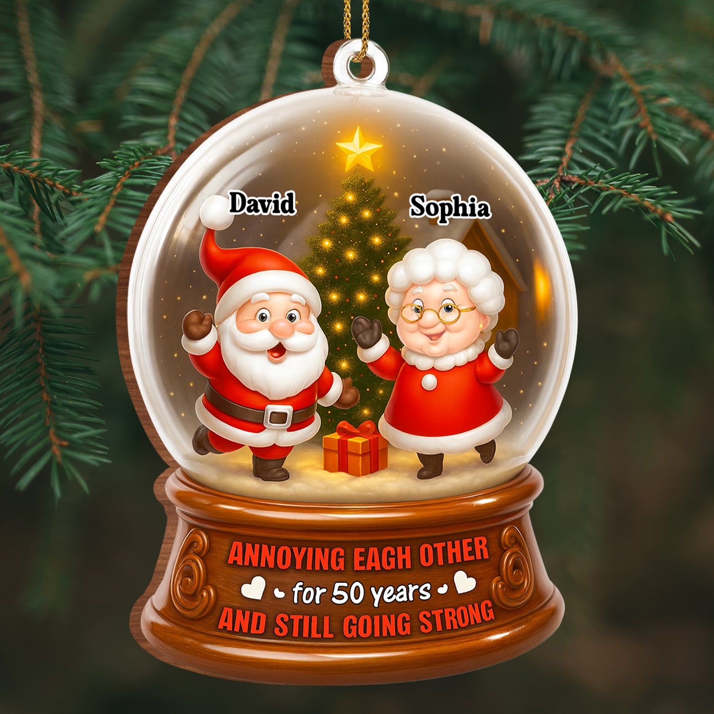 Annoying Each Other And Still Going Strong Santa And Tree