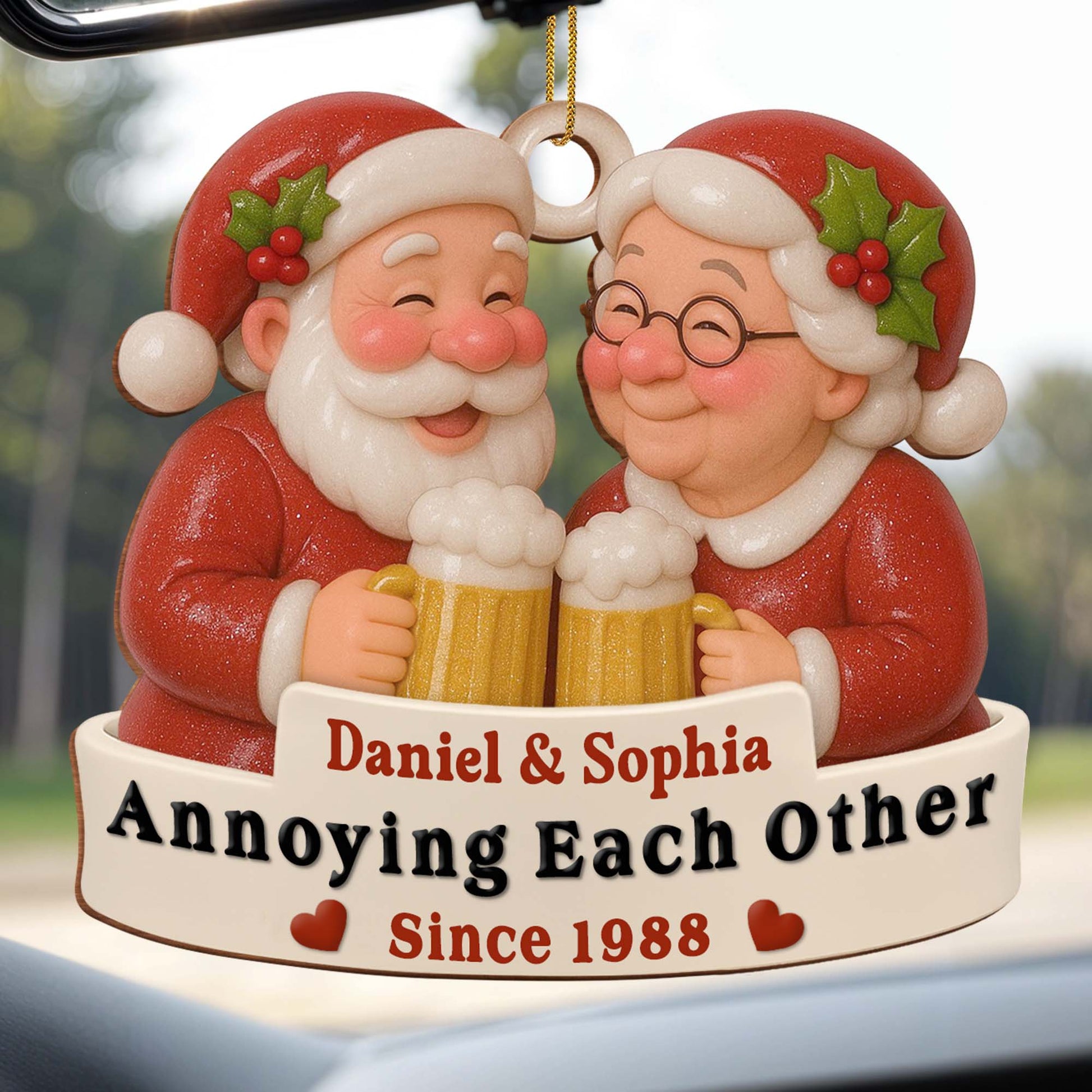 Annoying Each Other Since [Year], Santa Claus With Mugs