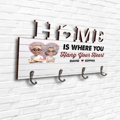 Home Is Where You Hang Your Heart, Heart And Couple Design