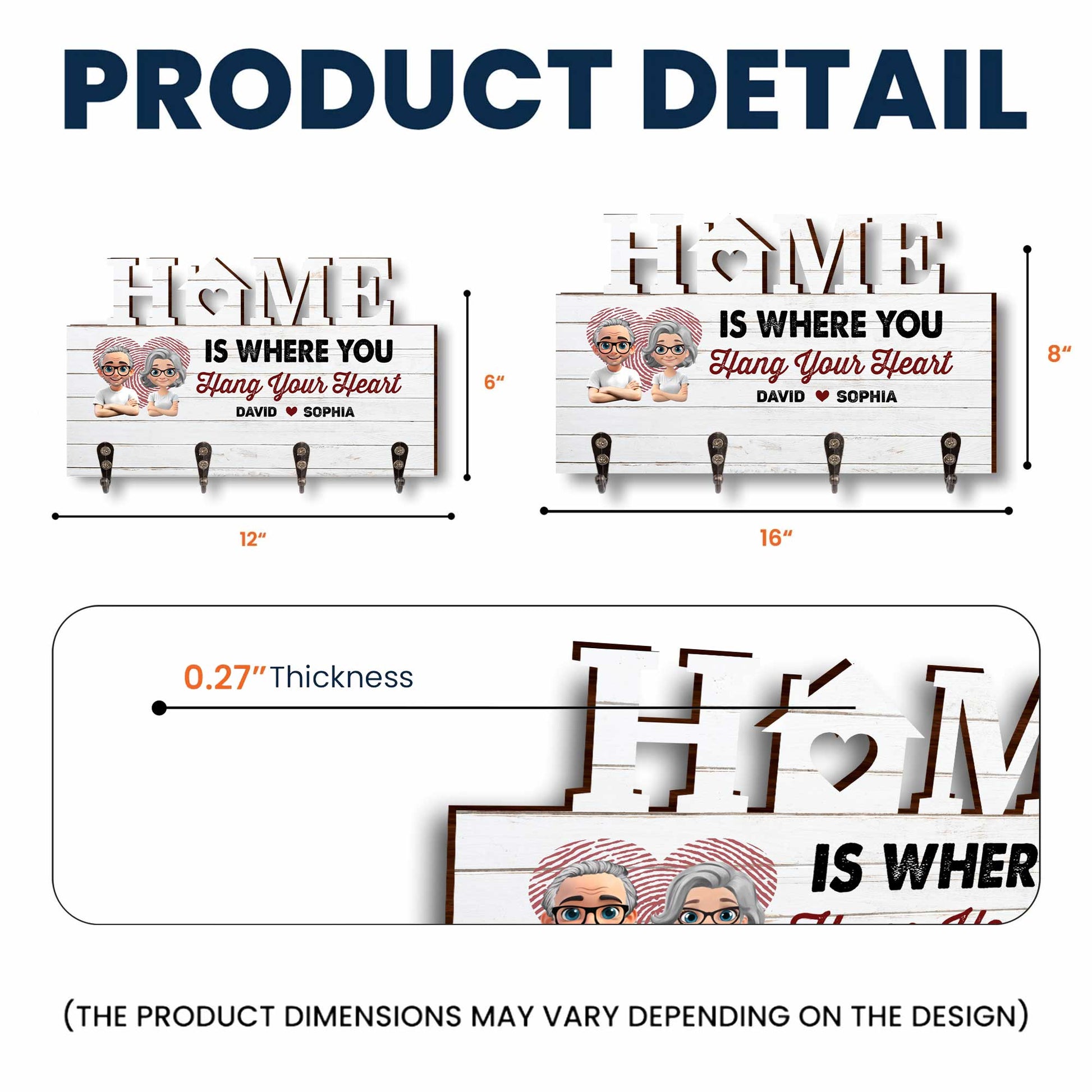 Home Is Where You Hang Your Heart, Heart And Couple Design