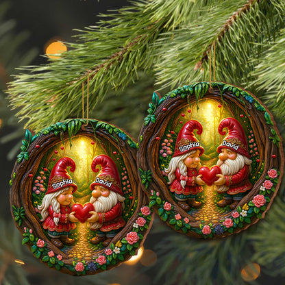 Capture The Magic Of Love Gnome Heart Ornament