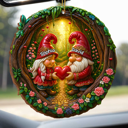 Capture The Magic Of Love Gnome Heart Ornament