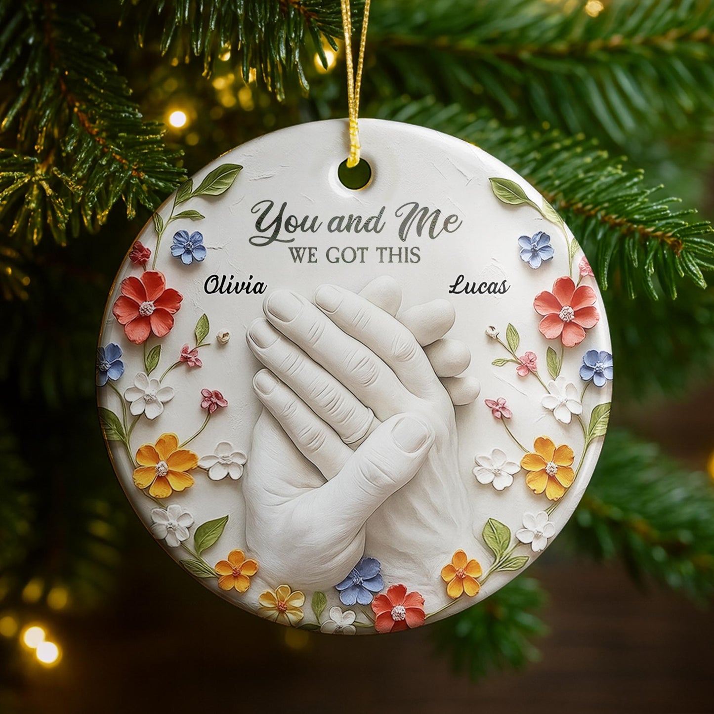 You And Me We Got This With Clasped Hands And Flowers