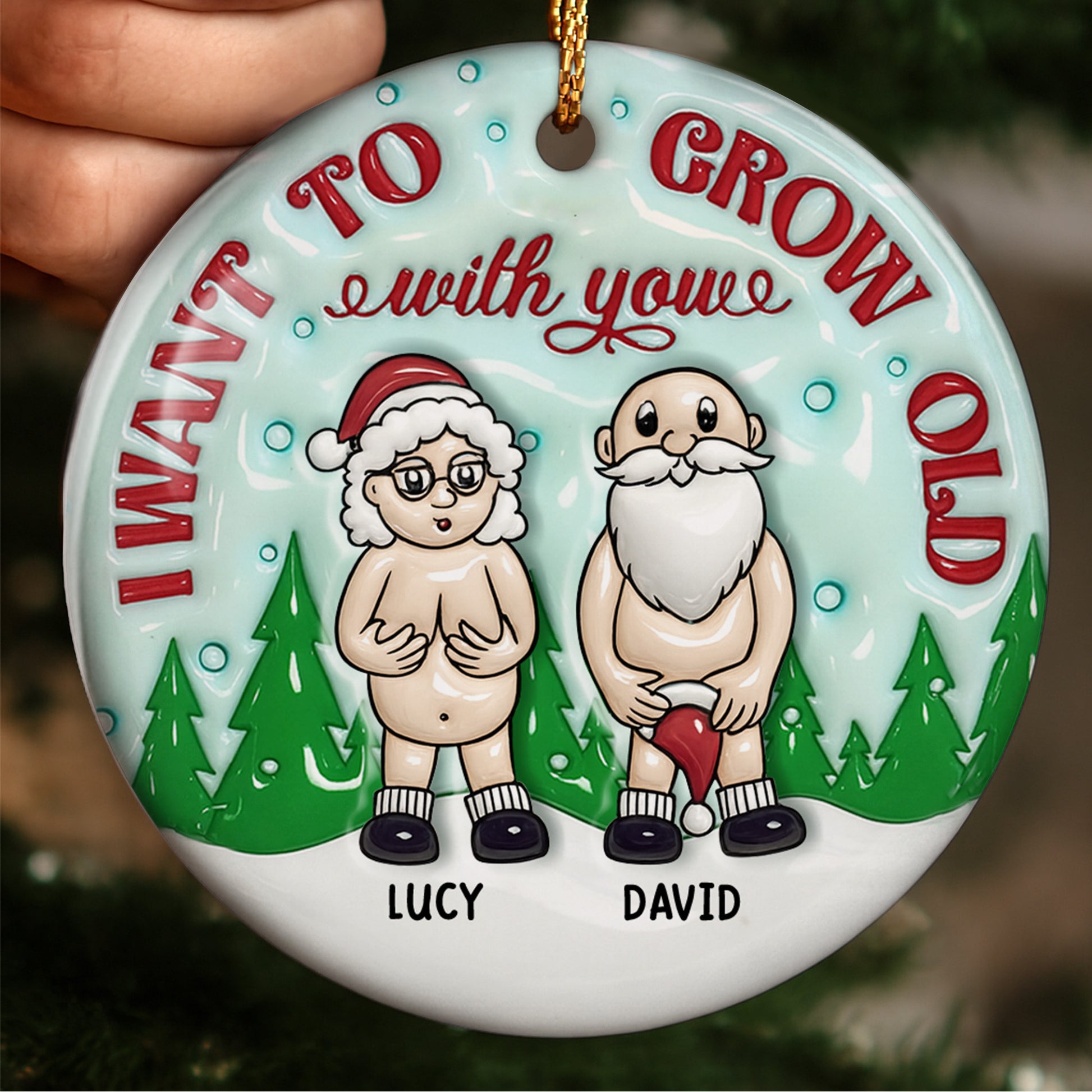 I Want To Grow Old With You, Santa Hats And Christmas Trees