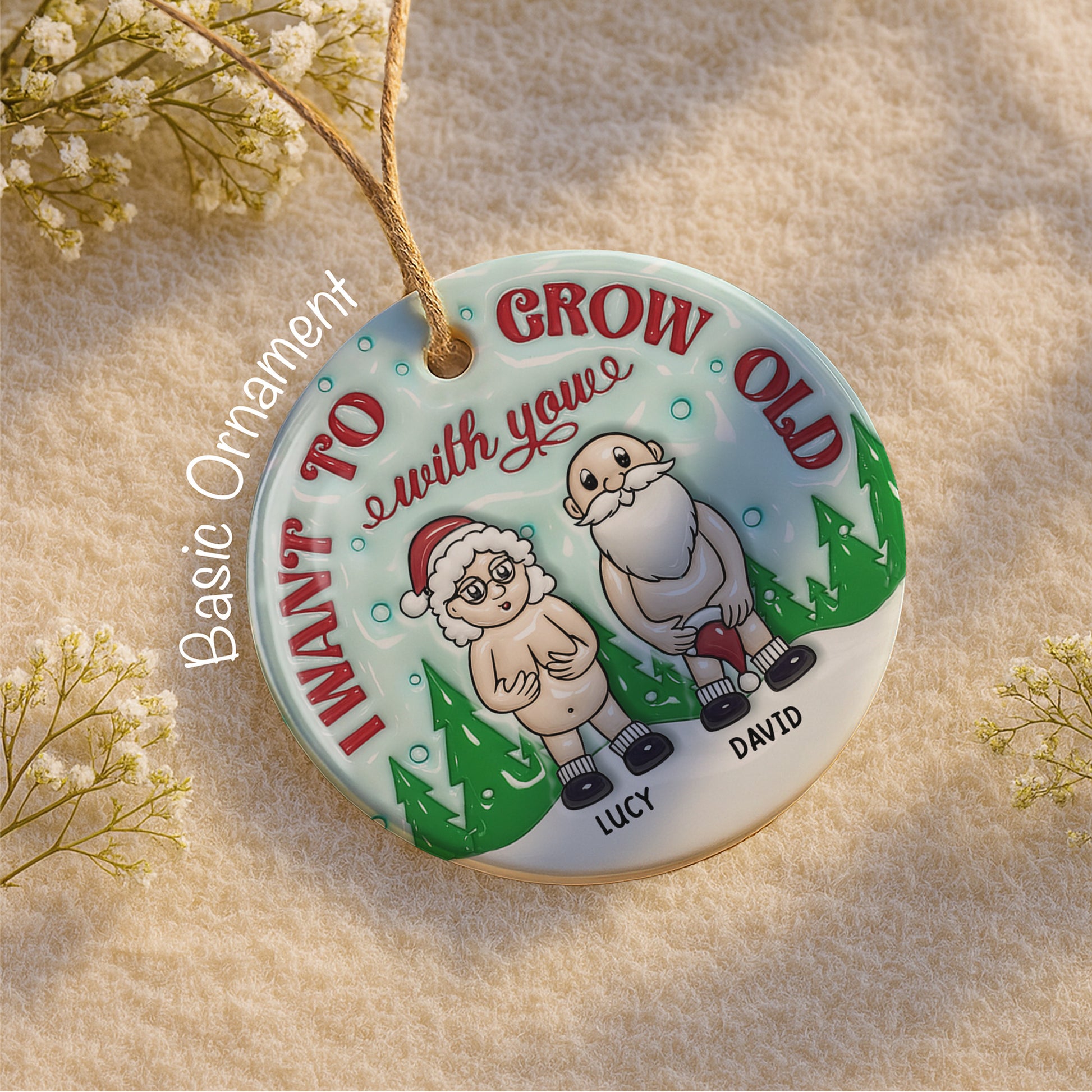 I Want To Grow Old With You, Santa Hats And Christmas Trees