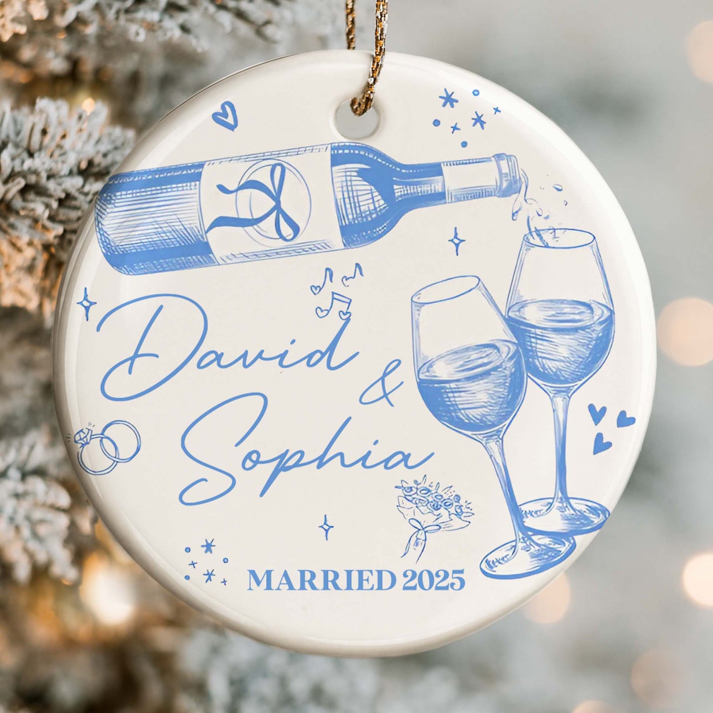 Celebrating Love And Commitment Toast With Champagne And Glasses