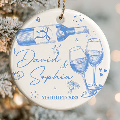 Celebrating Love And Commitment Toast With Champagne And Glasses