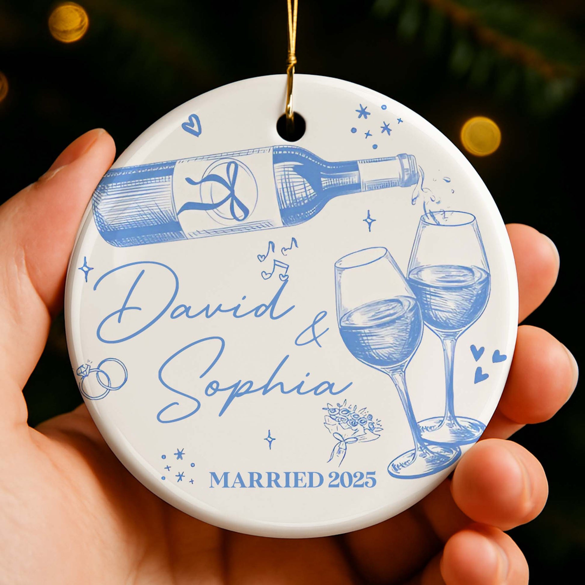 Celebrating Love And Commitment Toast With Champagne And Glasses