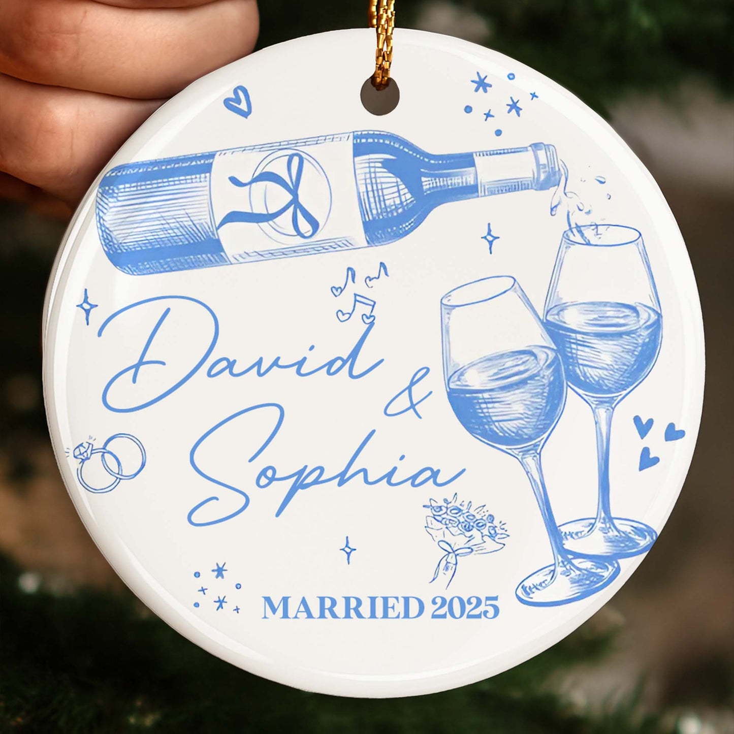 Celebrating Love And Commitment Toast With Champagne And Glasses