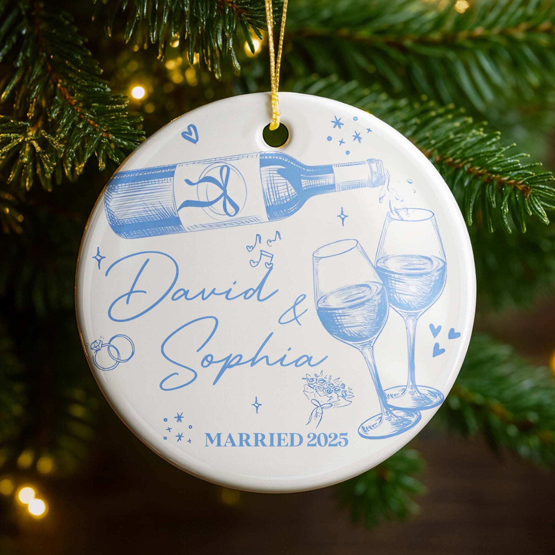 Celebrating Love And Commitment Toast With Champagne And Glasses