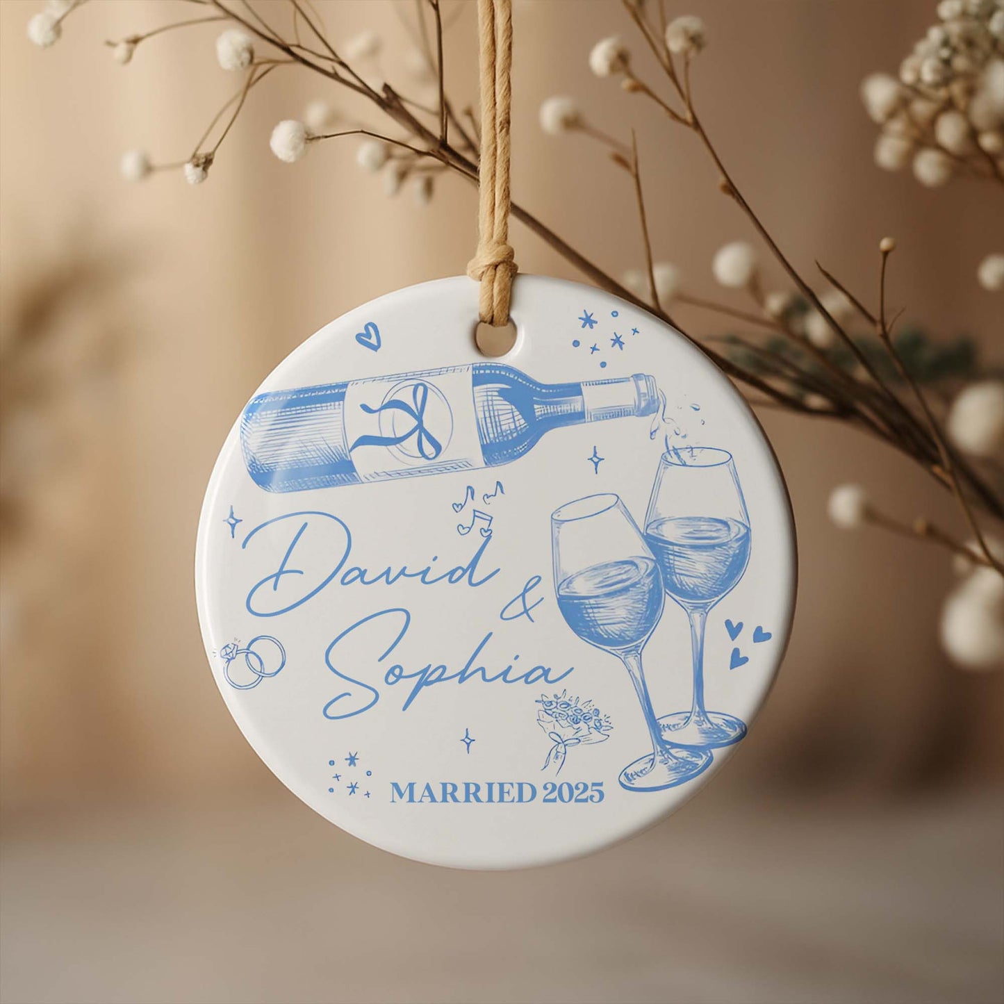 Celebrating Love And Commitment Toast With Champagne And Glasses