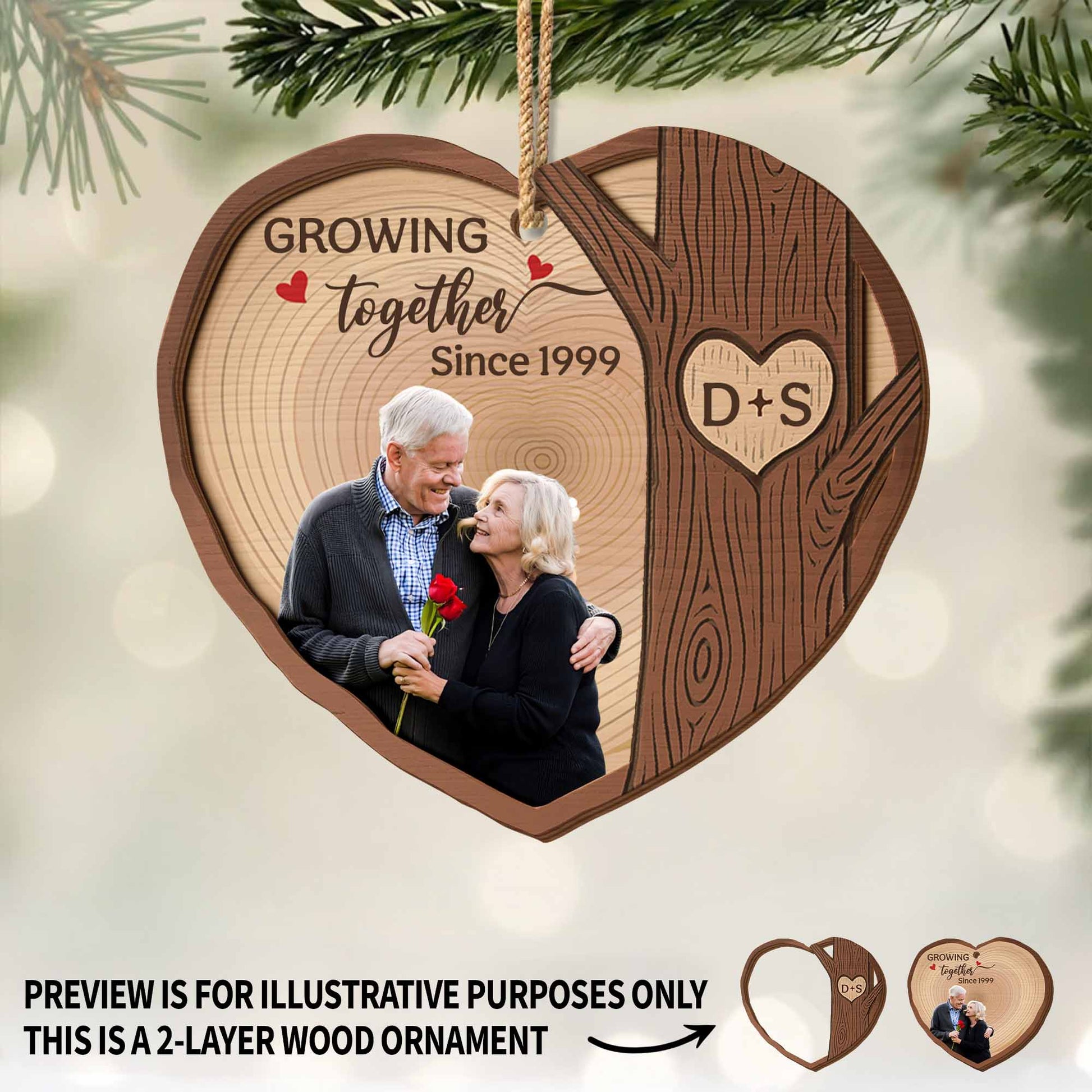 Growing Together Since Heart And Tree Design