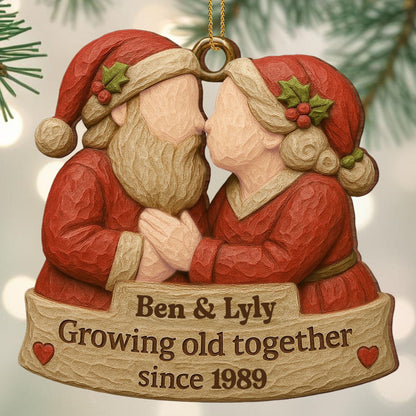 Growing Old Together, Santa Hats And Christmas Outfit