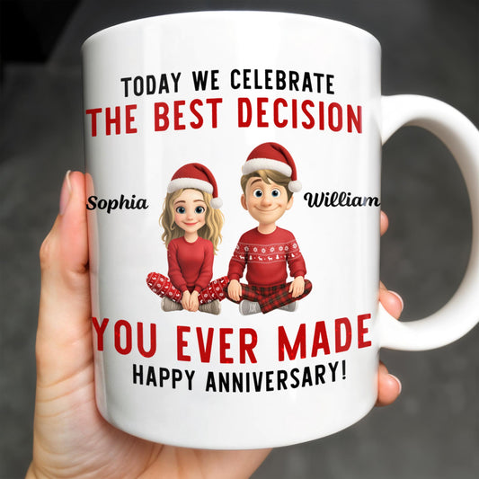 Celebrate The Best Decision, Happy Anniversary With Santa Hats