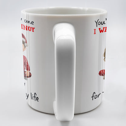 You're The Only One I Want To Annoy, Cartoon Couple With Santa Hats