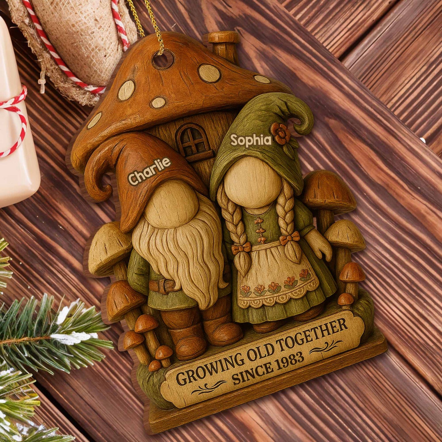 Growing Old Together With Gnome Couple