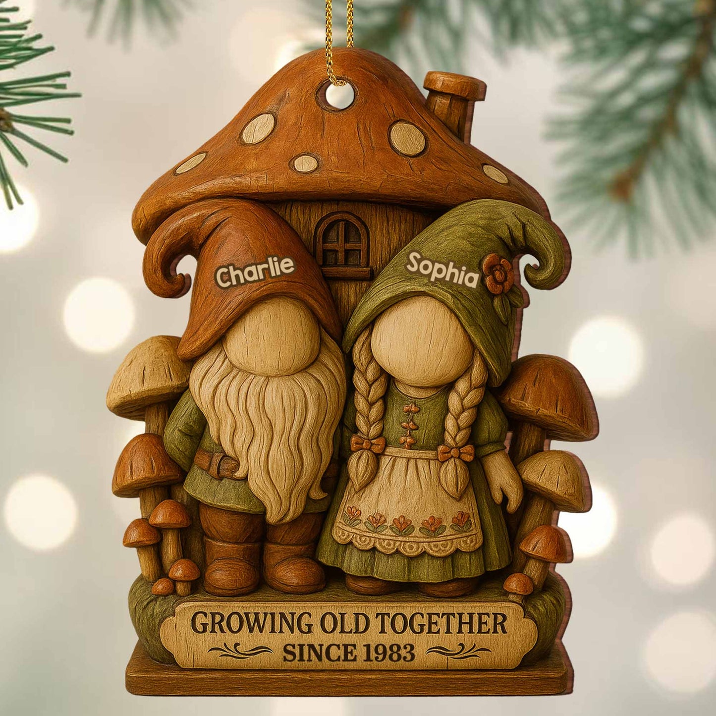 Growing Old Together With Gnome Couple