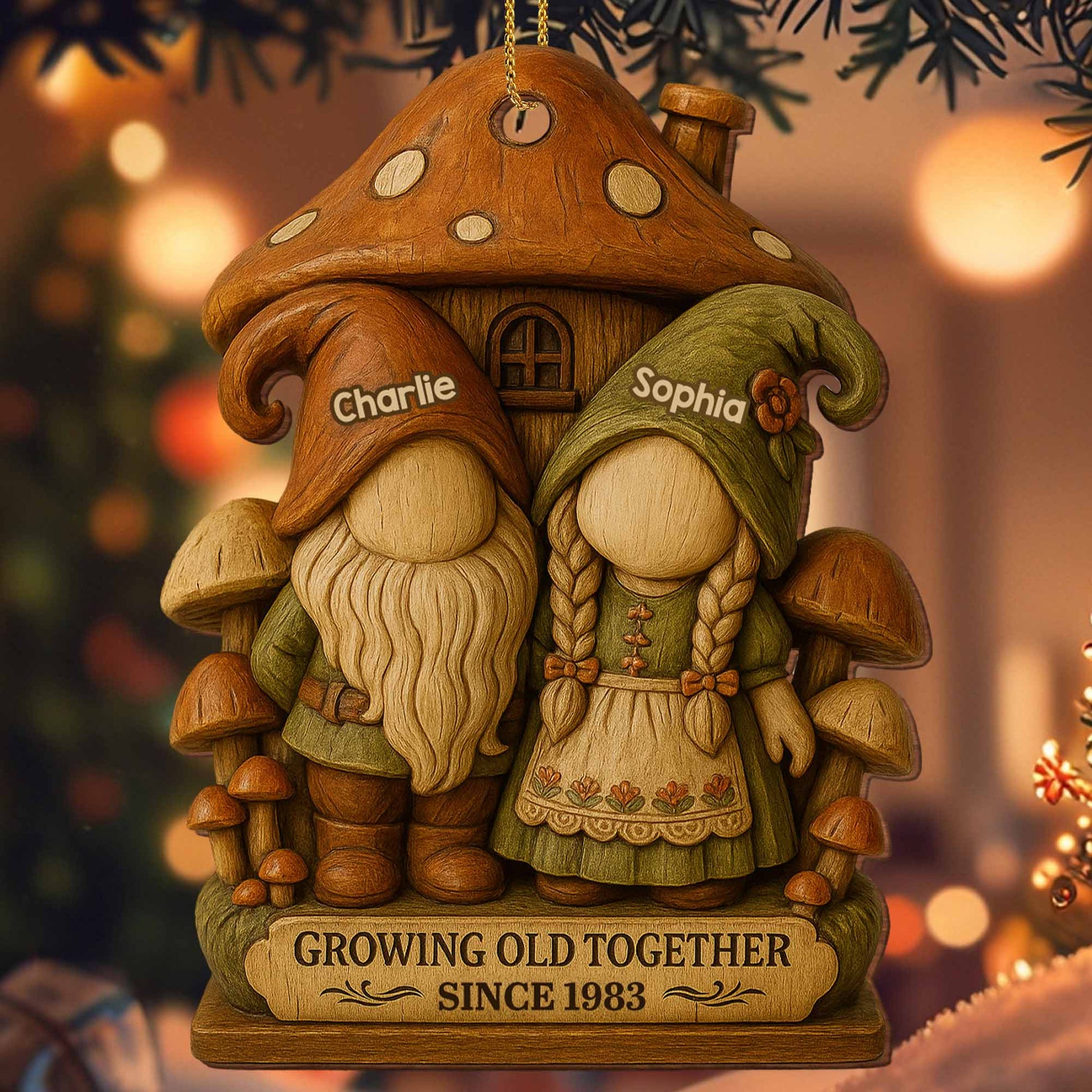 Growing Old Together With Gnome Couple