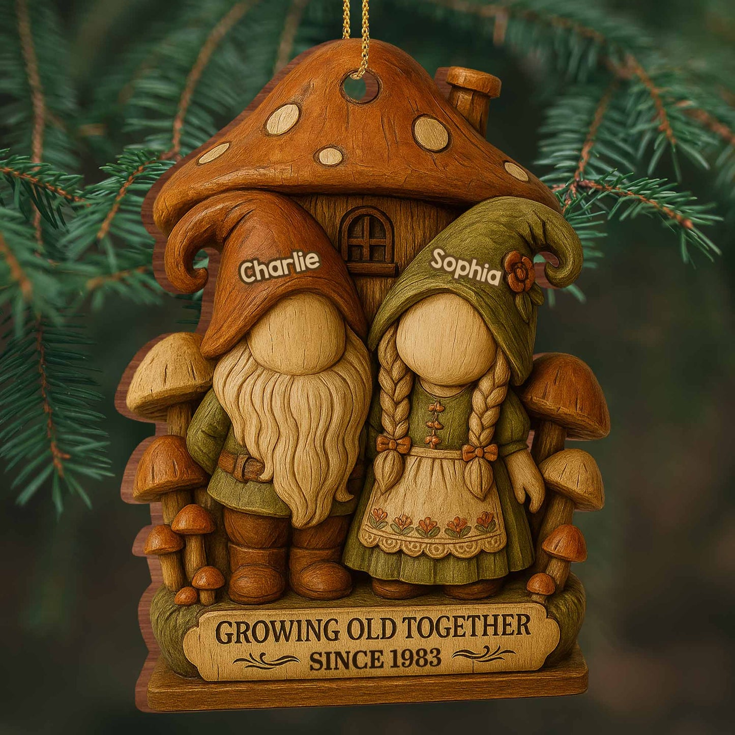 Growing Old Together With Gnome Couple