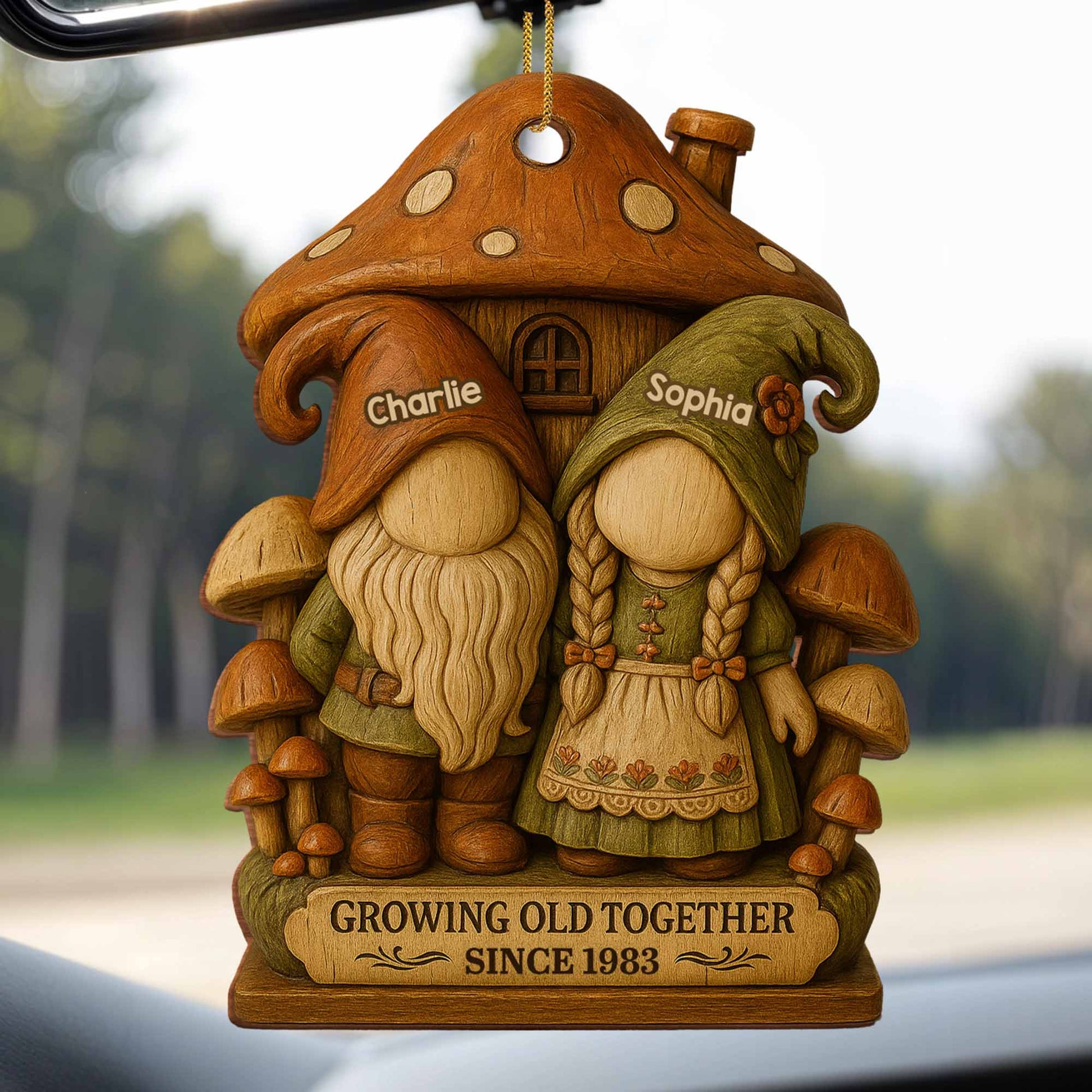 Growing Old Together With Gnome Couple