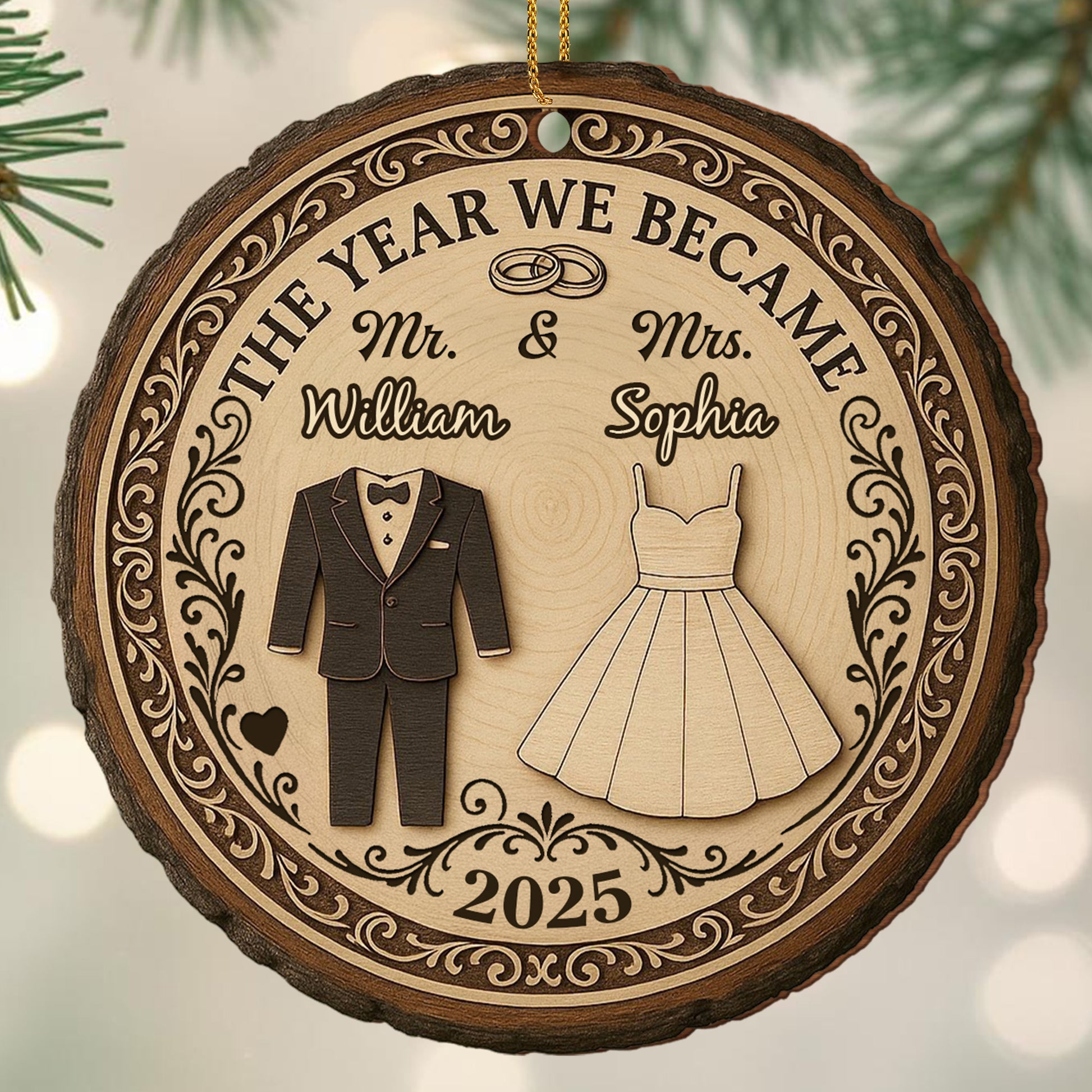 The Year We Became Mr and Mrs, Wedding Suit and Dress