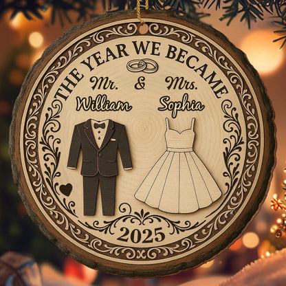 The Year We Became Mr and Mrs, Wedding Suit and Dress