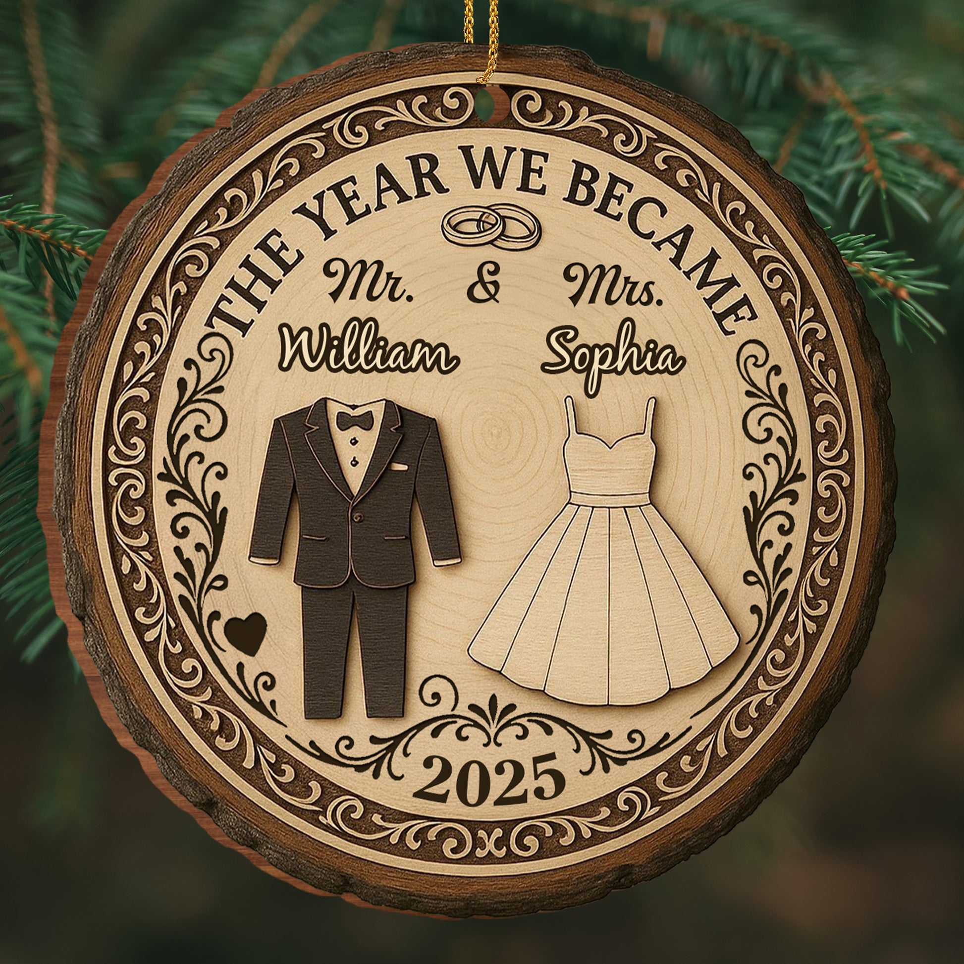 The Year We Became Mr and Mrs, Wedding Suit and Dress