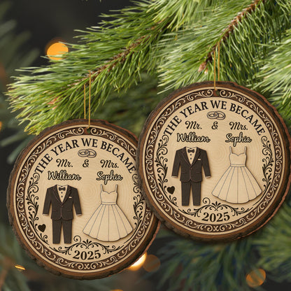 The Year We Became Mr and Mrs, Wedding Suit and Dress