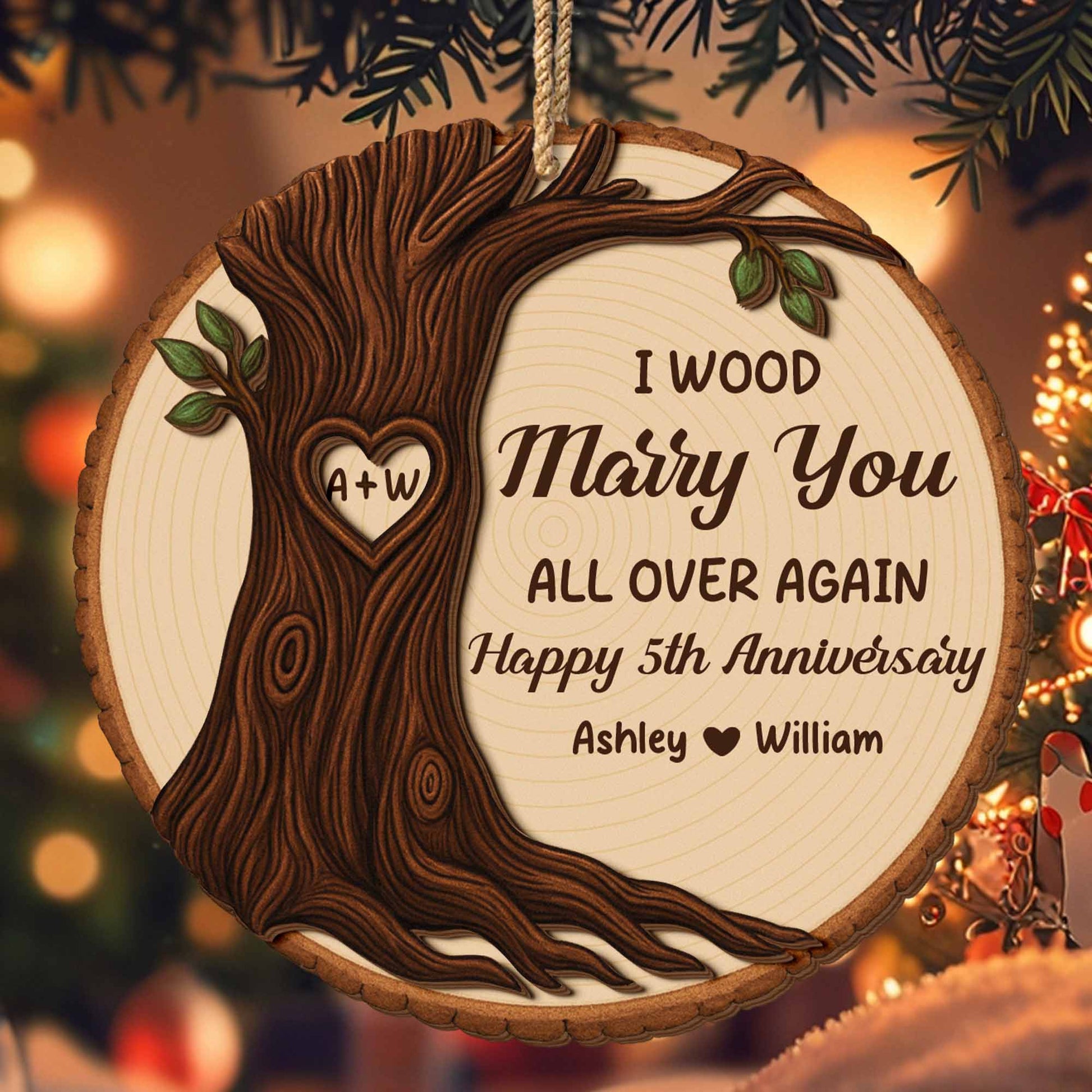 I Wood Marry You All Over Again, Tree Design