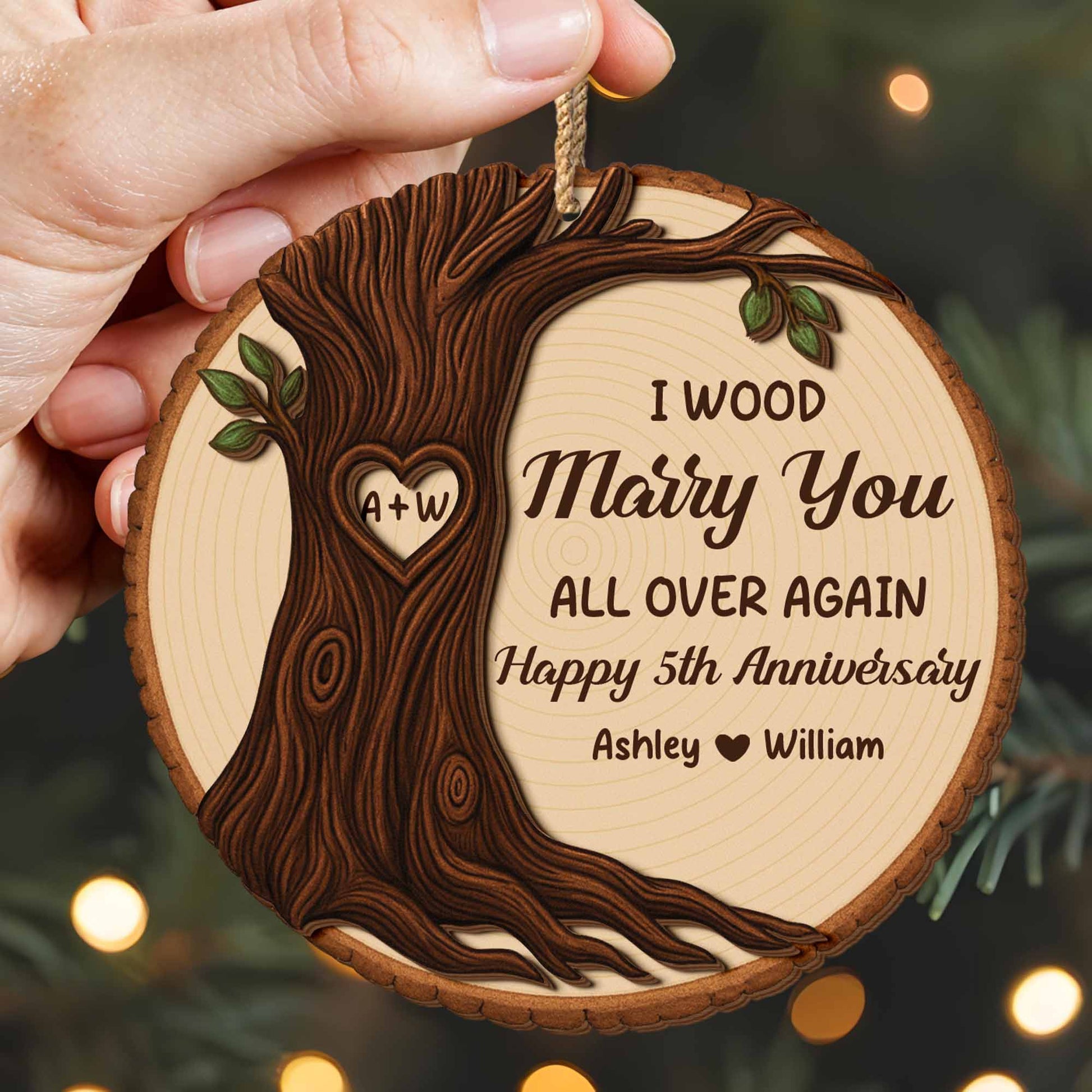 I Wood Marry You All Over Again, Tree Design