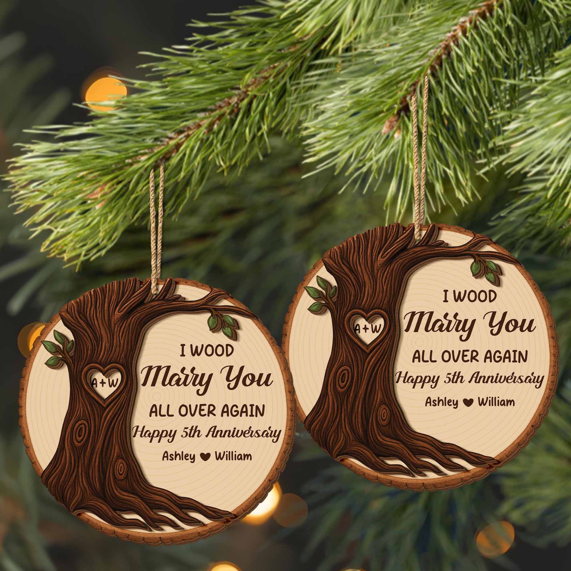 I Wood Marry You All Over Again, Tree Design