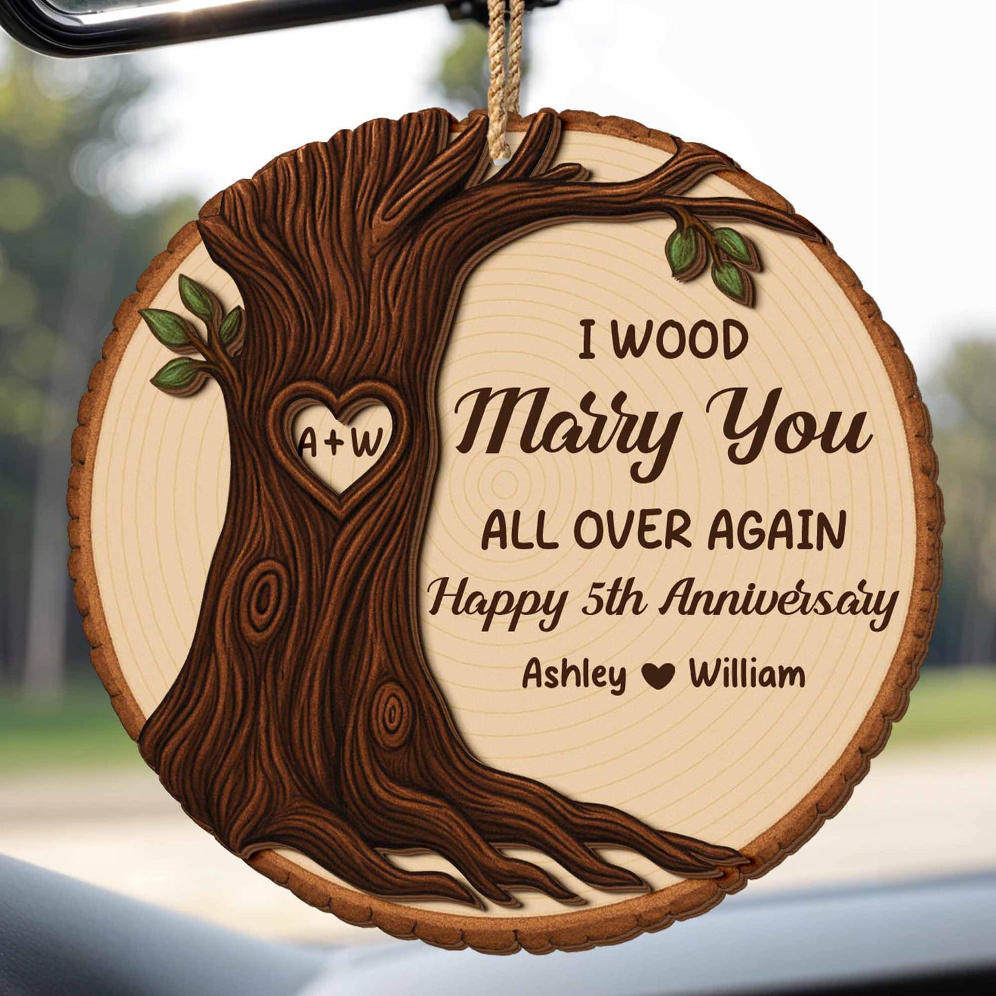 I Wood Marry You All Over Again, Tree Design