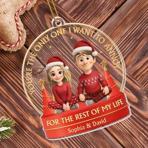 You're The Only One I Want To Annoy, Couple With Christmas Hats