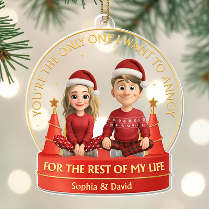 You're The Only One I Want To Annoy, Couple With Christmas Hats