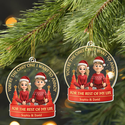 You're The Only One I Want To Annoy, Couple With Christmas Hats