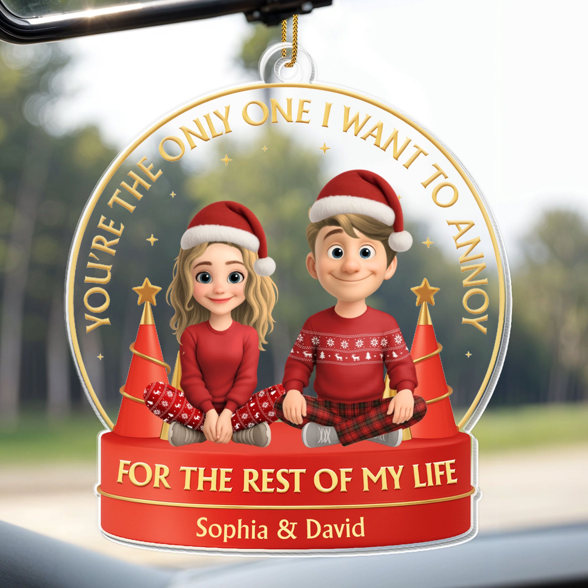 You're The Only One I Want To Annoy, Couple With Christmas Hats