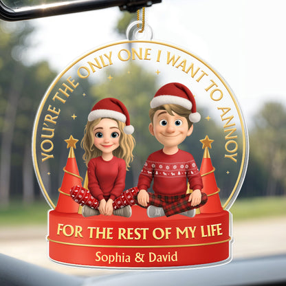 You're The Only One I Want To Annoy, Couple With Christmas Hats