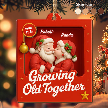 Growing Old Together Santa Claus Christmas Decoration
