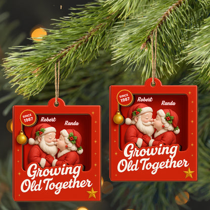 Growing Old Together Santa Claus Christmas Decoration