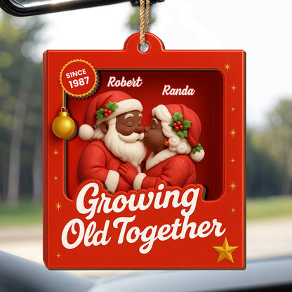 Growing Old Together Santa Claus Christmas Decoration