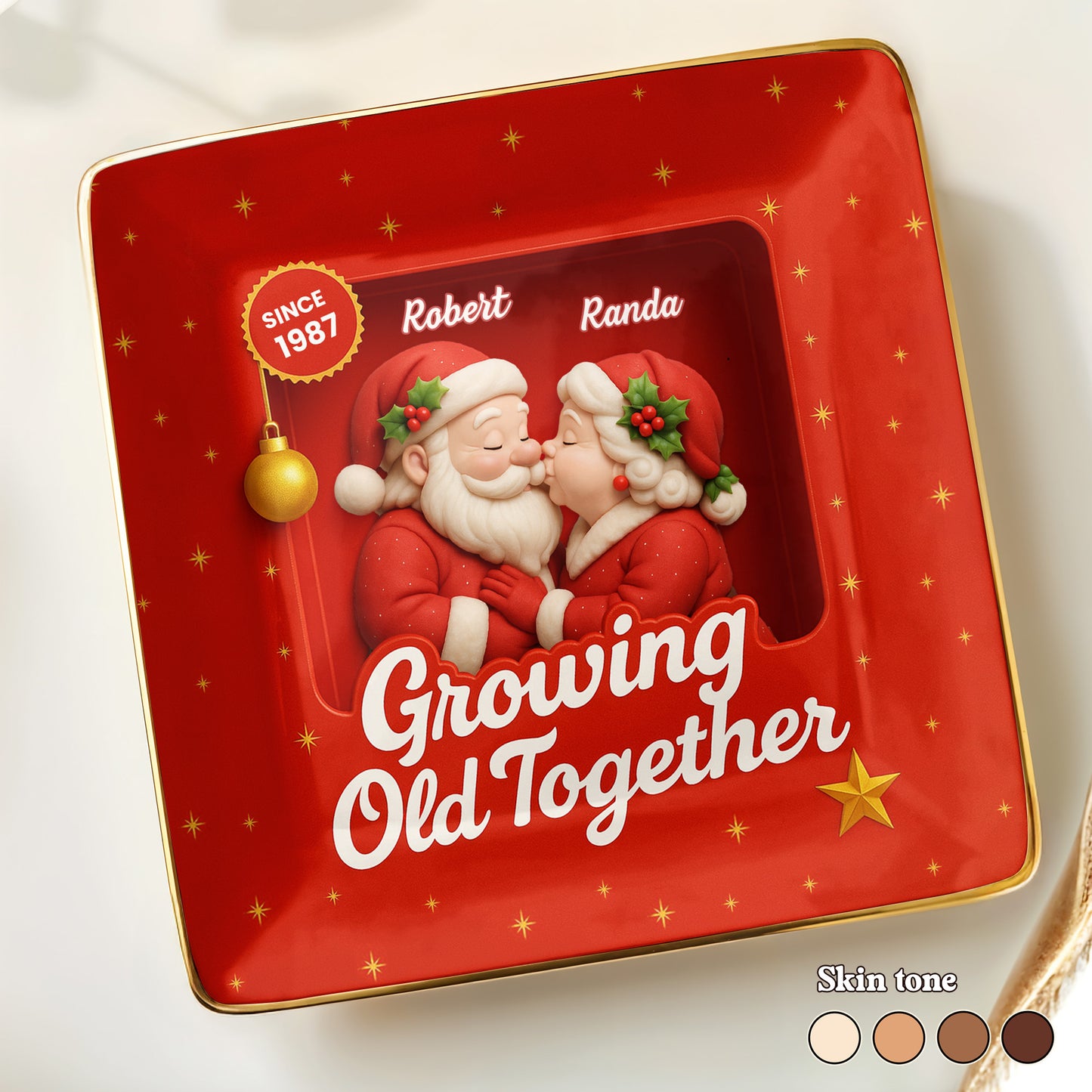 Growing Old Together, Santa Claus And Holly Berries