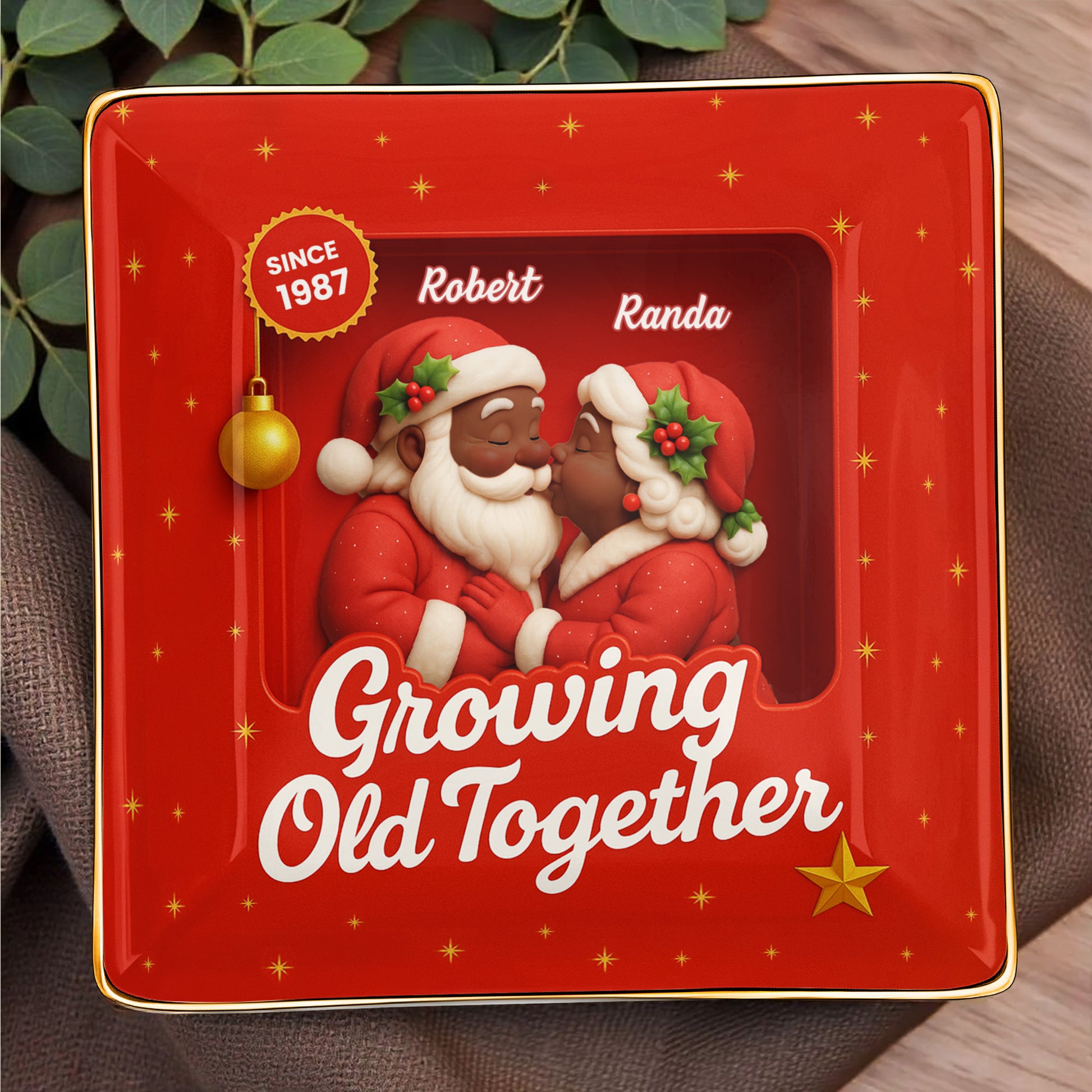 Growing Old Together, Santa Claus And Holly Berries